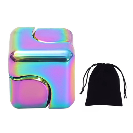 EHDWXVZM 1 Toupie en Métal Et 1 Sac De Rangement, Toupie Créative, Mini Jouet, Jouet pour Enfants, Jouet Portable