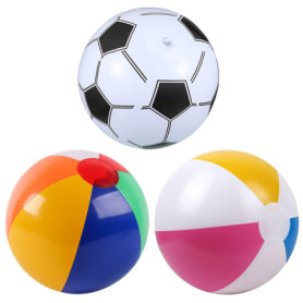 SGSCFG 3 Morceaux De Balles De Plage Gonflables, Football Gonflable pour Enfants, Jouets De Piscine, Fournitures De Divertisseme