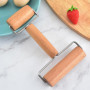 Paquet De 2 Rouleaux À Pâtisserie, Rouleau À Pâtisserie En Bois Avec Roulettes, Rouleau À Pâtisserie À Deux Extrémités, Rouleau 