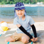 1 Morceau De Protection Du Cou Chapeau De Protection Solaire Et 1 Paire De Manches De Protection Solaire, Plage Pour Enfants, Éq