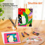 Shuttle Art 54 Pièces Kit Peinture Acrylique avec 30 Tubes Peinture Acrylique (12ml), Chevalet Peinture, Pinceaux Peinture, Toil
