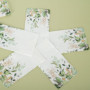 Lot de 100 serviettes jetables en papier eucalyptus avec imprimé verdure - Extra larges - 40 x 33 cm - Pour décoration de fête