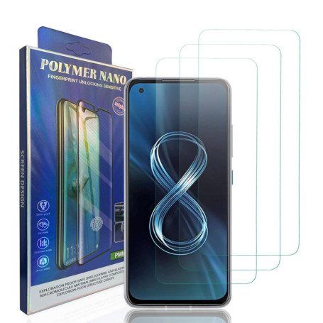 klyeu Protecteur D'écran pour ASUS ZENFONE 8, protecteur d'écran film de protection film blindé HD 9H film Verre Trempé Compatib