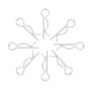 50pcs 18mm R Type Goupille À Goupille Clips Zingué Clips de Retenue Pinces À Ressort Épingle À Cheveux Galvanisé de fer pour Séc