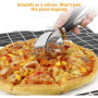 Roulette Pizza, Coupe Pizza - Découpe Pizza en INOX, Coupante Couteau de Pizza, Pizza Cutter, Nettoyage Facile au Lave Vaisselle