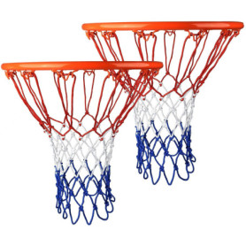 Lot de 2 Filets de Basket-Ball Professionnels en Nylon - Filet de Rechange Durable et résistant à Tous Les Temps - pour Panier d
