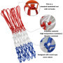 Lot de 2 Filets de Basket-Ball Professionnels en Nylon - Filet de Rechange Durable et résistant à Tous Les Temps - pour Panier d