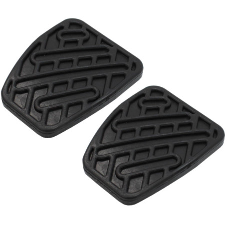 BIAREN Lot de 2 plaquettes de pédale de frein et d'embrayage en caoutchouc pour Nissan Qashqai 2007-2020 (véhicules manuels) 465