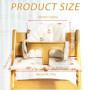 WANDGU Coussin Chaise Haute Bebe: Coussin Compatible avec Stokke Tripp Trapp pour un Nettoyage Facile Détachable, Coussin de Cha