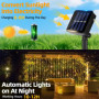 Lot de 2 Guirlande Solaire Exterieur Jardin, Guirlande lumineuse solaire,12M 120 LED Noël Guirlande Lumineuse Solaire 8 Modes Ét