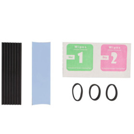 Futheda Dissipateur Thermique en Aluminium avec ailettes Thermiques en Silicone pour NVME NGFF M.2 2280 PCIE SSD DIY Ordinateur 