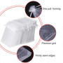 vaolmlop Lot De 100 Blanc Sachets En Organza,10 * 15 Cm,Petits Sacs Cadeaux Avec Cordon De Serrage - Pour Mariage,Pochette Cadea