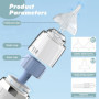 YADOBIG Aspirateur Nasal Bebe Électrique avec 5 Niveaux D'Aspiration, Electrique Mouche Bebe avec 3 Embouts en Silicone et Pince