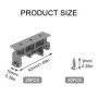 20 Pièces Support De Montage PCB C45 Montage Sur Circuit Imprimé DIN Adaptateur Pour Rail PCB DIN Rail PCB DIN Support Convient 