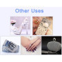 Ranvi 4pack Vernis À Ongles Brillant Opale Strass 3D Nail Art Kit Strass Kit Cristal Diamant Strass et Décoration Ongles Gem Pie