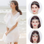 Serre tete Femme Bohême Elastiques Bandeaux avec Cristal Strass Bijoux Mariage Bandes De Cheveux Accessoires pour Filles Décorat