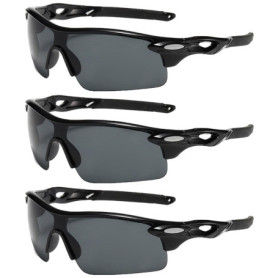 3 Pièces Lunettes de Soleil de Sport, Lunettes de Soleil Polarisées de Sport, Lunettes de Soleil de Cyclisme Polarisées, Lunette