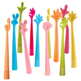 Les Dessins Animés Stylo, 12 Pièces Pliant Stylo, La Créativité, Prise Confortable, pour Écriture, Agenda, Signature De Travail,