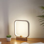 Lampe de table LED en bois, 3 couleurs de température, veilleuse de chambre à coucher, éclairage LED à intensité variable, petit