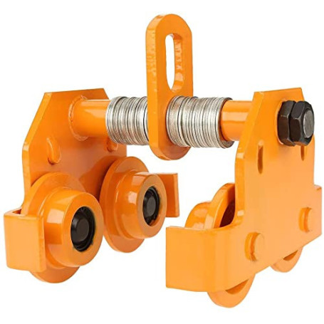 Chariot de palan Chariot Porte Palan expédier en acier inoxydable chariot pour palan 1t Largeur et inclinaison réglables, pour p