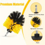 Sliva Lot de 6 brosses à récurer électriques avec extension longue pour nettoyer le sol, la moquette, le carrelage, les joints, 