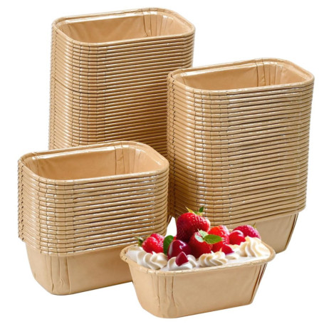 Huucozn 100 PCS Moules à Gâteaux Papier Moule Papier Mini-Moules de Cuisson en Papier Muffin Moule Papier Cake Mini Plat de Cuis