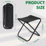 2 Pièces Tabouret Pliant Portable, Siège de Camping Portable, Mini Chaises Pliantes en Plein Air avec Sac de Rangement, Siège Pl