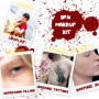 Maquillage Halloween Effets Spéciaux,Kit De Maquillage SFX pour Halloween,Kit De Cire De Cicatrice,Maquillage De Fausse Cicatric