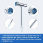 GIUSOBG Lot de 4 Clé combinée Clé à Bougie d'allumage 13 x 19 mm clé en T pour scies à chaîne Manche Tournevis Plat clé de Tronç