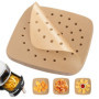 100 Papier Sulfurisé Air Fryer，Perforé Papier Cuisson Air Fryer，Jetable Antiadhésive Sans Huile Papier Parchemin Accessoires pou