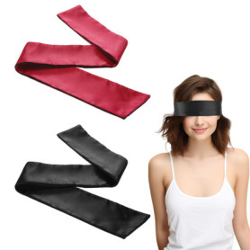 2 Pièces Bandeau Yeux Nuit pour Jeux Adultes, Bandeau Yeux Sommeil Confortable, Sexy Réglable Masque de Sommeil Satin pour Coupl