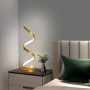 Mille Lucciole 2 Pack Lampes de Chevet LED Lampe de Table Spirale 16W 4500k lumière naturelle lampe de table Or moderne haute lu