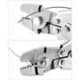 QWORK® Pince à sertir les câbles en acier inoxydable, pour sertir câbles métalliques, jusqu'à 2.2 mm, avec poignées antidérapant