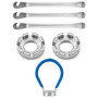 QWORK® 6 PCS Outil De CléÀ Rayon, Rayons en Acier Universel, Tendeur De Rayons, Kit De Réparation De Pneus De Vélo