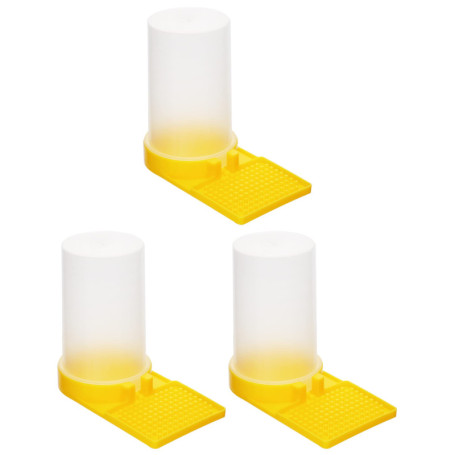 QWORK® 3 Pcs Abreuvoir Abeille Plastique, Distributeur d'eau pour Abeilles, Apiculture Materiel