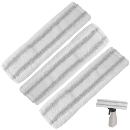 AOOTUERL﻿ Lot de 3 chiffons en microfibre pour nettoyeur de vitres Karcher WV1 WV50 WV75, pour Nettoyeur à Vapeur des Vitres, Él