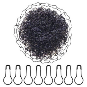 HAMIYELL Lot de 1 000 épingles à nourrice en métal noir pour ampoule, gourde, calebasse pour vêtements, travaux manuels et acces