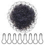 HAMIYELL Lot de 1 000 épingles à nourrice en métal noir pour ampoule, gourde, calebasse pour vêtements, travaux manuels et acces