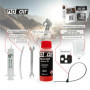 noair Kit de purge pour freins à disque Shimano - kit de purge avec huile minérale/liquide de frein - pour freins de vélo hydrau