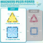 Lovchil Blocs Construction Magnétiques Enfants Jouet 61 Pièces Jouets de Construction Magnetique Enfant Creatif STEM Educatif Je