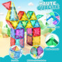 Lovchil Blocs Construction Magnétiques Enfants Jouet 61 Pièces Jouets de Construction Magnetique Enfant Creatif STEM Educatif Je