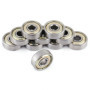 Fasizi Lot de 10 roulements à billes à double blindage métallique 635ZZ 5 x 19 x 6 mm