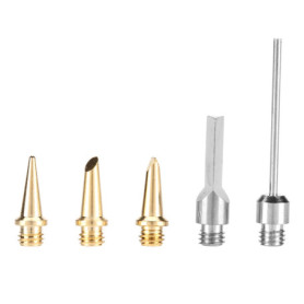 Akozon 5pcs pointes de fer à souder à gaz pointe à souder astuce Kit de fer à souder à gaz coupe-mousse électrique Pointes à sou