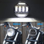 Phare de jour LED avant 14,6 cm, blanc, pour motos Harley Davidson, Sportster, Iron 883, Dyna, Indian Scout