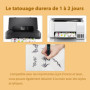 Ryebme Papier de transfert temporaire imprimable pour laser & jet d'encre,autocollant de tatouage DIY,transfert d'image personna