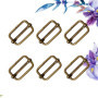 SUPVOX 100 pcs Boucles À Rouleaux Glissière Boucle Coulissante Ceinture Connexion Bandoulière En Métal Boucles De Broche pour BR