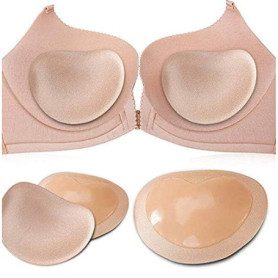 LHKJ 1 Paires Coussinets Soutien-GorgeRembourrage de Soutien-Gorges en Silicone Souple, Auto-Adhésif Coussinets Amovibles pour S