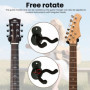Support De Guitare Mural, Accroche De Guitare Mural, Convient pour la basse, la guitare, l'ukulélé,Contient des pics à quatre co