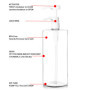 Youngever Lot de 3 Bouteille Pompe Shampoing 700ML, Bouteille Pompe Vide Plastique, Distributeur Flacon Pompe, Carré (Clear Pomp