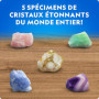 NATIONAL GEOGRAPHIC Mega Kit de Culture de Cristaux pour Enfants – Faites Pousser 6 Cristaux avec Support Lumineux, Cadeau Scien